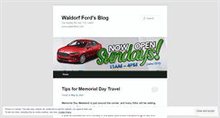 Desktop Screenshot of blog.waldorfford.com